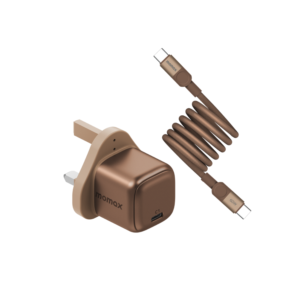 Momax 1-Charge GaN 30W 1-Port Charger + 60W USB-C to USB-C Magnetic Cable 1m Momax 1-Charge GaN 30W 1-Port Charger + 60W USB-C to USB-C Magnetic Cable 1m